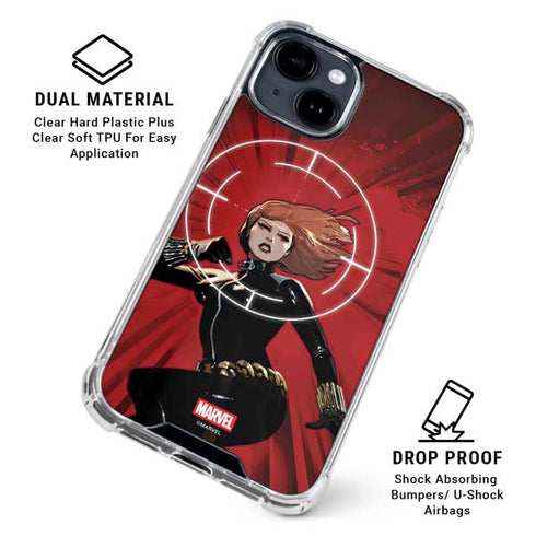 Marvel Black Widow Widowmaker iPhone 15 Clear Case